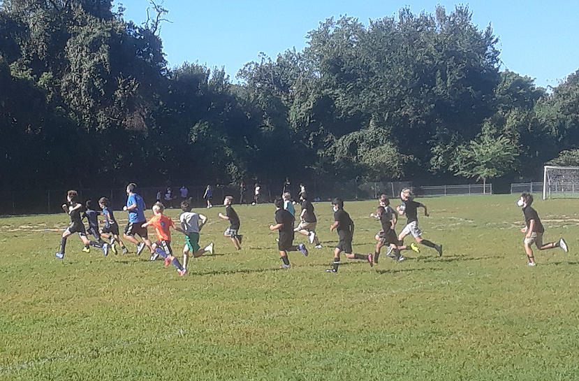 School kids on Francis Field