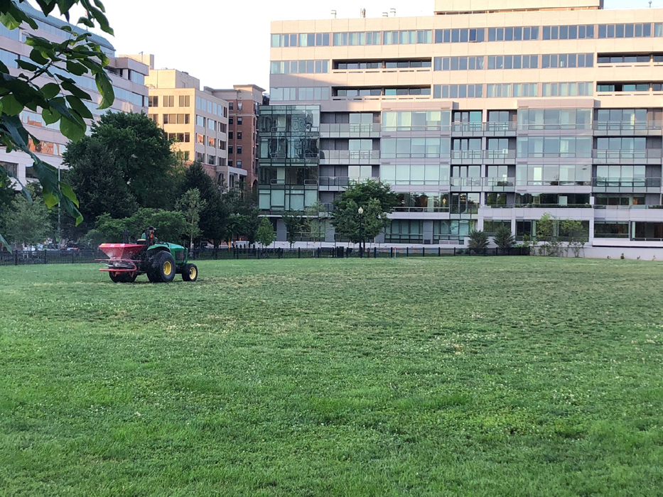 tractor on field