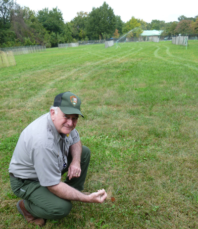Rowley inspecting field
